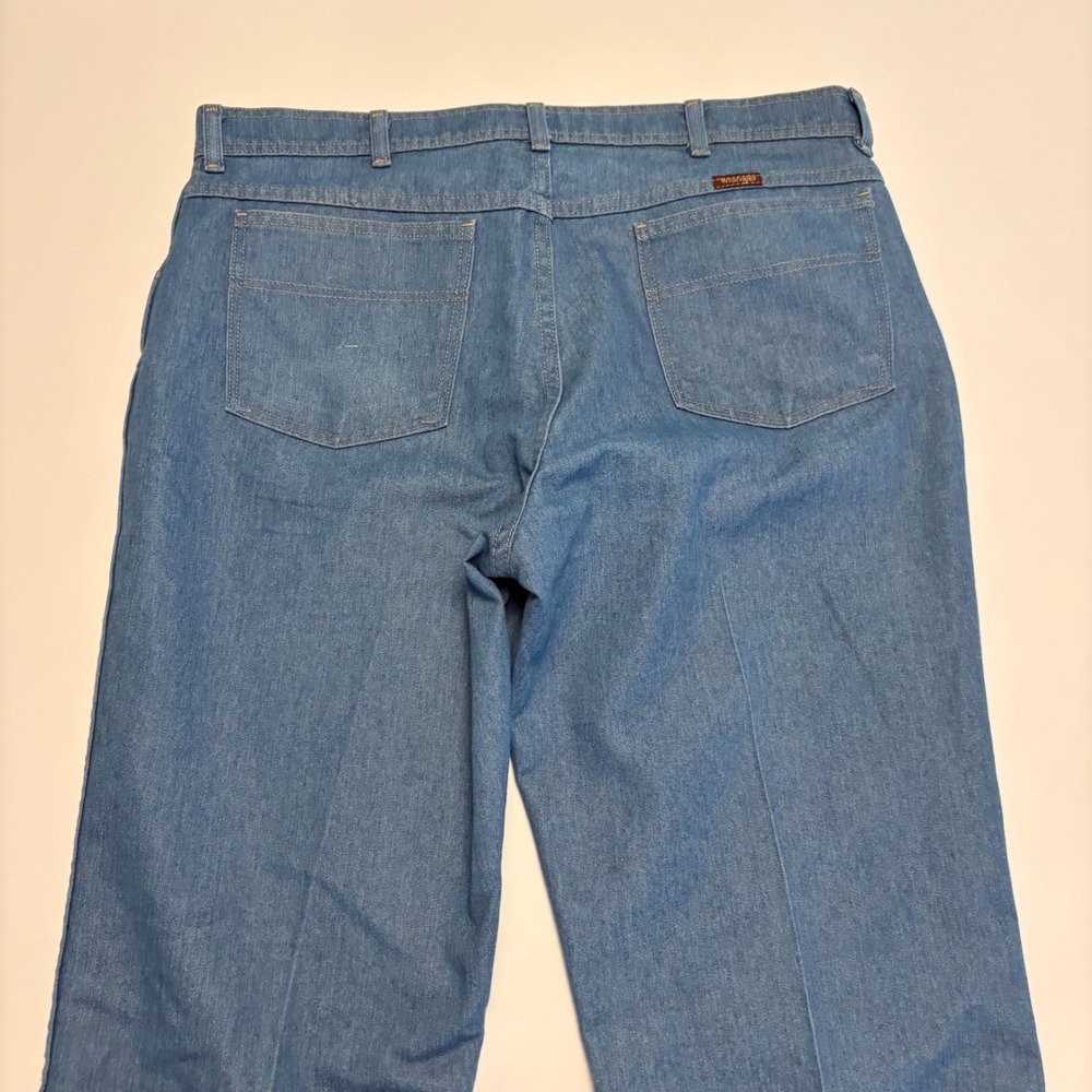 Wrangler Regular Fit Jeans Mens 38x29 Blue Light Wash Denim 1085498LB
